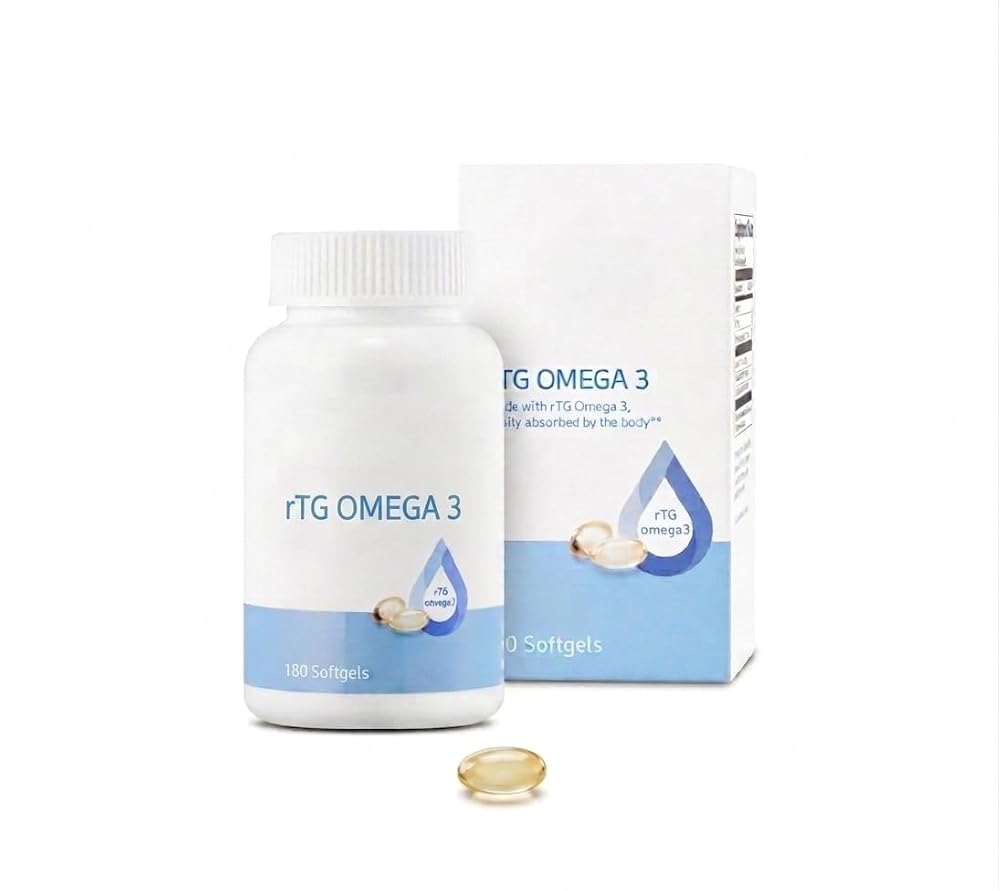 Generic rTG Omega-3 Fish Oil 600mg EPA DHA - 180 Softgels