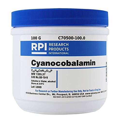 RPI Cyanocobalamin Vitamin B12 Powder - 100 Grams