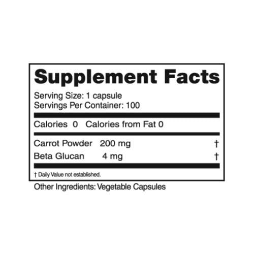 Seagate Beta-204 Glucan with Carrot Powder - 100 Capsules - image 2