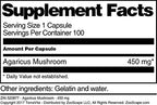 Terravita Agaricus Mushroom 450 mg - 300 Capsules (3 Pack) - image 3