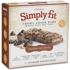 Melaleuca Simply Fit Chewy Snack Bars Chocolate Chip - 5 Count