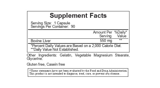 Cardiovascular Research Liver Extract - 90 Capsules - image 3