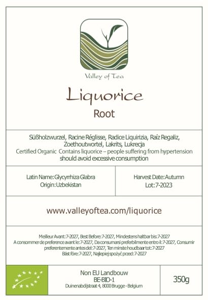 Valley of Tea Liquorice Root Dried Cut Herbal Tea - 350g - image 8