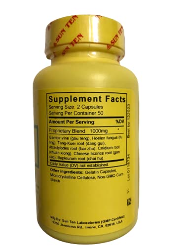 Sun Ten Bupleurum Formula Yi Gan San 158B - 100 Capsules - image 2