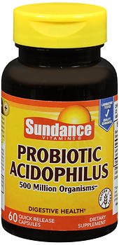 Sundance Probiotic Acidophilus 500 Million Active Cultures - 180 Capsules