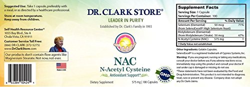 Dr Clark N-Acetyl-Cysteine (NAC) 575 mg - 100 Capsules - image 4