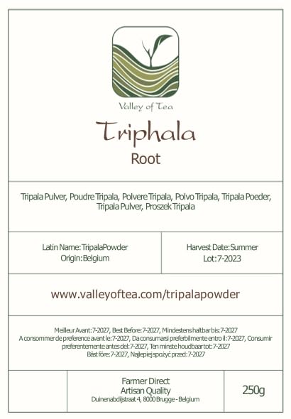 Valley of Tea Triphala Powder Ayurvedic Three Fruit Blend - 250g - image 2