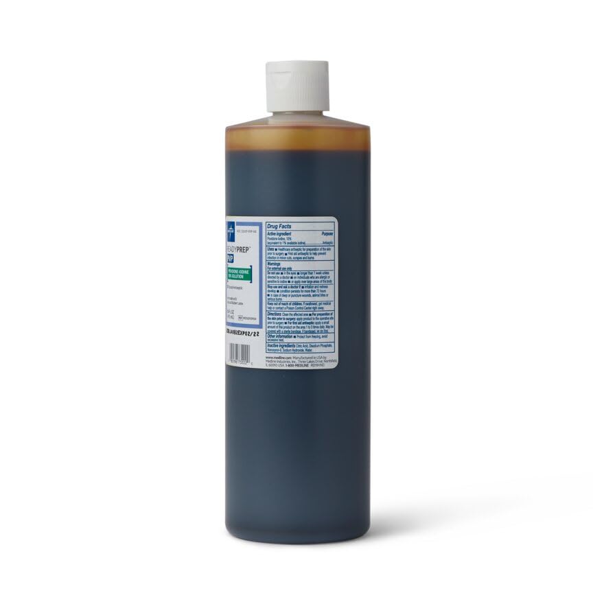 Medline Povidone Iodine Prep Solution 10% - 1 Pint - image 2
