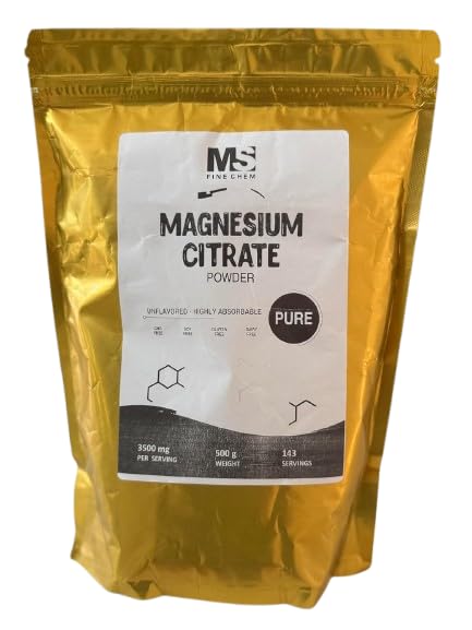 MS Finechem Magnesium Citrate Powder 400mg - 500g