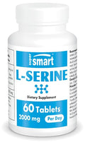 Supersmart L-Serine 2000mg Amino Acid - 60 Tablets