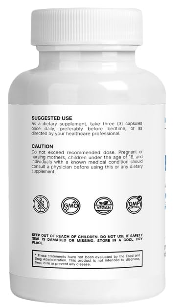 Denticare Naturals Magnesium Glycinate for Teeth Grinding - 90 Capsules - image 6