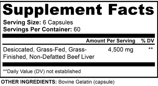 Ancient Origins Grass Fed Beef Liver - 360 Capsules - image 9