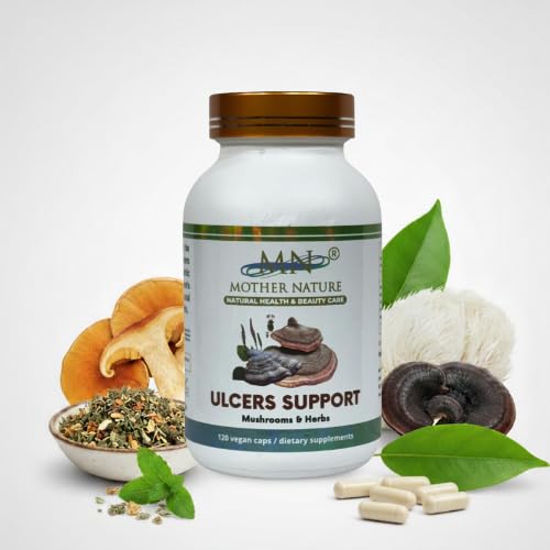 Mn Mother Nature Ulcers Support Mushroom - 120 Vegan Capsules