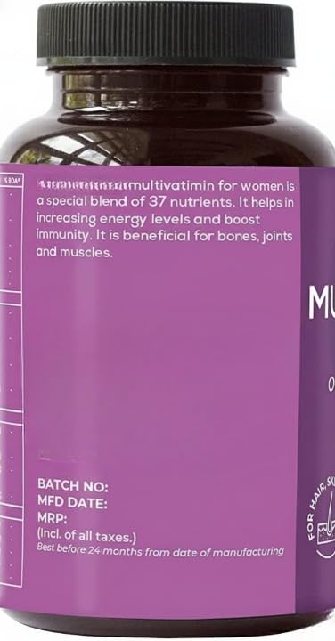 Goldy Multivitamin for Women with Biotin - 60 Vegetarian Capsules - image 5