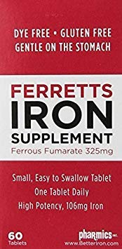 Pharmics Ferretts Iron Supplement 325 mg - 120 Tablets