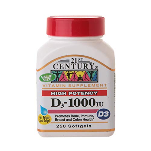 21st Century Vitamin D3 1000 IU - 500 Softgels
