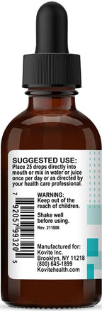 Kovite B Complex Liquid Fast Absorption Raspberry - 2 fl oz - image 2
