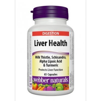 Webber Naturals Liver Health with Milk Thistle - 65 Capsules