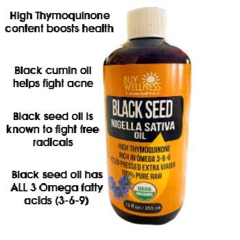 Buy Wellness USDA Organic Black seed Nigella Sativa Premium Black - image 4