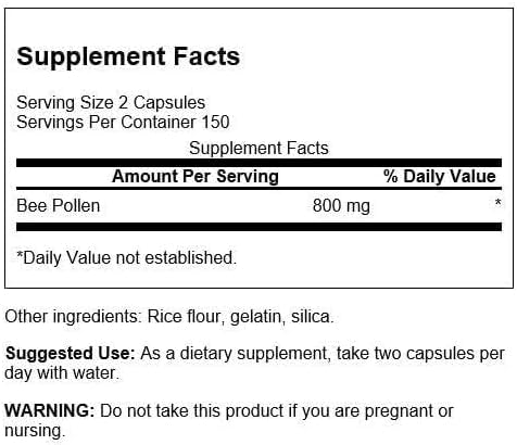 Swanson Bee Pollen 400 Milligrams