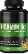 Generic Vitamin D3 Plant Based from Lichen - 60 Capsules