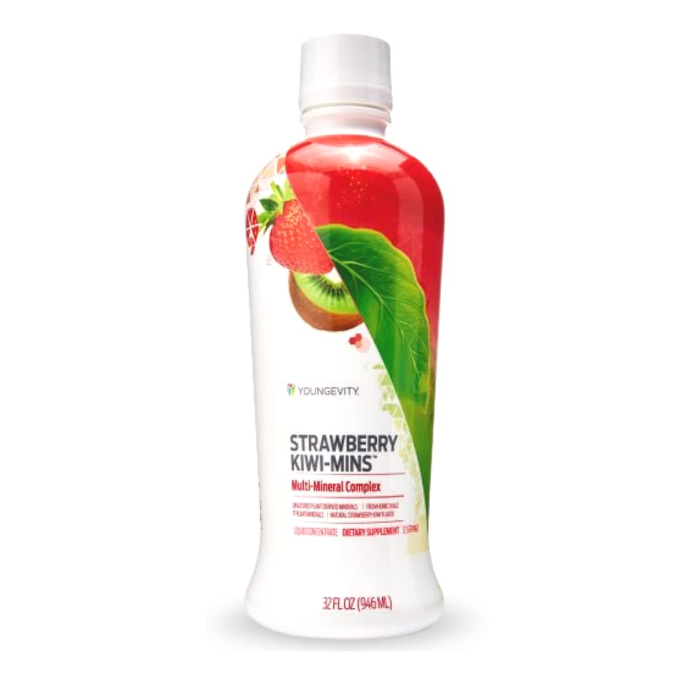 Youngevity Strawberry Kiwi-Mins Liquid Trace Mineral Complex - 128 Fl Oz