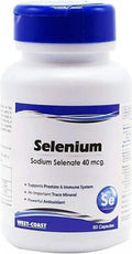 Generic Selenium 40mcg Vegetarian Capsules Immune Support - 60 Capsules