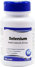 Generic Selenium 40mcg Vegetarian Capsules Immune Support - 60 Capsules