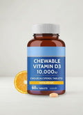 Generic Vitamin D3 10000 IU Chewable Tablets - 60 Tablets