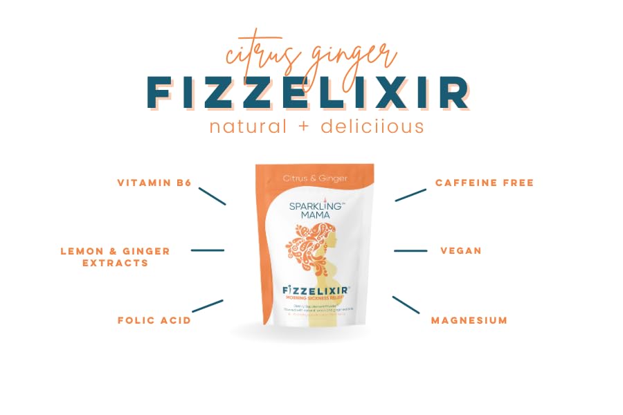 Sparkling Mama Fizzelixir Nausea Support Drink Mix - 8 Stick Packs - image 9