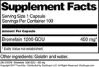 Terravita Bromelain 1200 GDU 450 mg - 300 Capsules - image 4