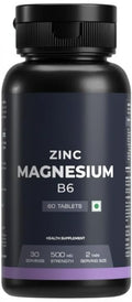 Generic Magnesium with Zinc and Vitamin B6 for Muscle Support - 60 Tablets