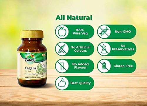 Zandu Tagara Capsules for Stress Relief - 60 Vegetarian Capsules - image 4