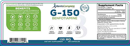 Benfotiamine, Inc. Benfotiamine 150 mg Vitamin B1 - 240 Capsules - image 2