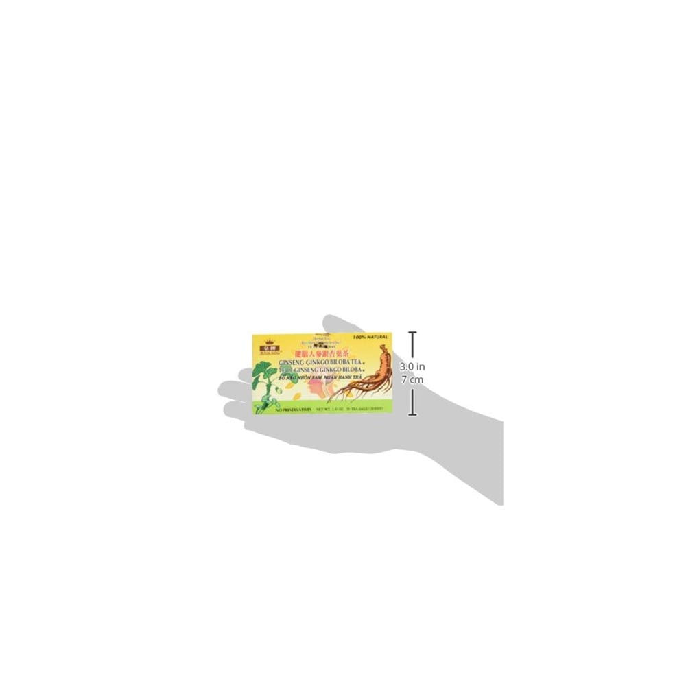 Royal King Ginseng Ginkgo Biloba Tea - 60 Tea Bags (3 Pack) - image 5
