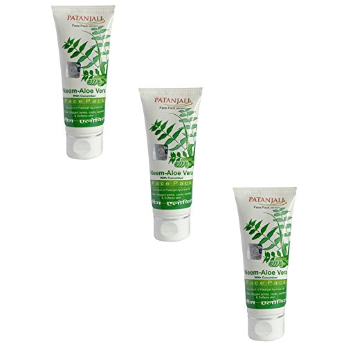 Patanjali Neem Aloevera Face Pack - 3 x 60g
