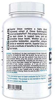 InnovaPharm Superior Cissus QuadraFlex 4800mg - 180 Capsules - image 2