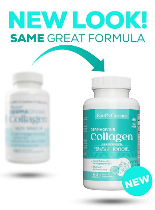 Earth's Creation Dermadivine Collagen with Curcumin - 60 Capsules - image 2