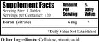 Daily Manufacturing Boron Trace Mineral - 120 Tablets - image 3