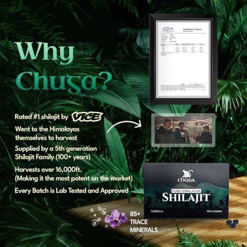 Chuga Organic Himalayan Shilajit Tablets - 60 Tablets - image 2
