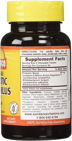 Sundance Probiotic Acidophilus 6 Billion Active Cultures - 180 Tablets - image 3