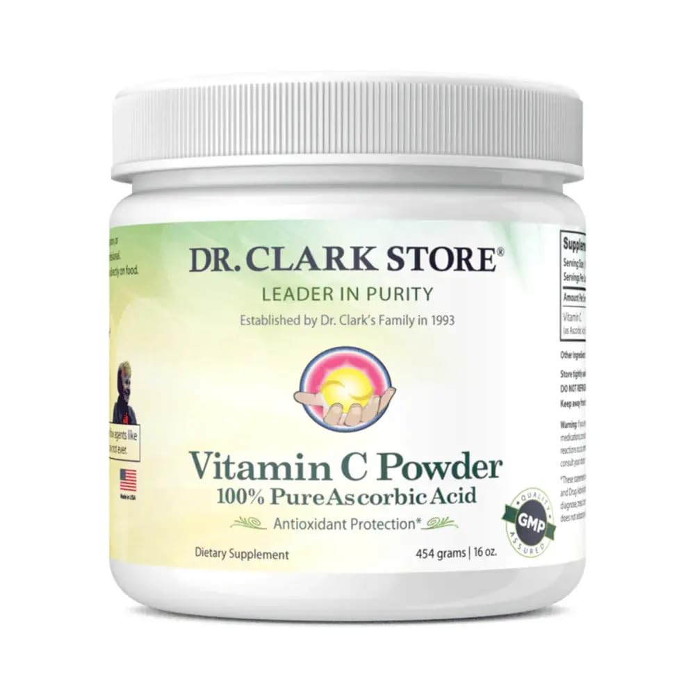 Dr Clark Vitamin C Powder Ascorbic Acid - 16 oz
