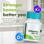 Generic Vitamin D3 600 IU + K2 MK7 Supplement - 30 Tablets - image 5