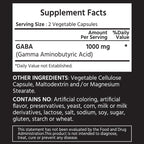 ML Naturals GABA 1000 mg Vegetable Capsules for Sleep - 240 Count - image 2