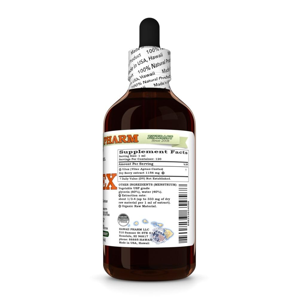 Hawaii Pharm Vitex (Vitex Agnus-castus) Berry Alcohol-Free Extract