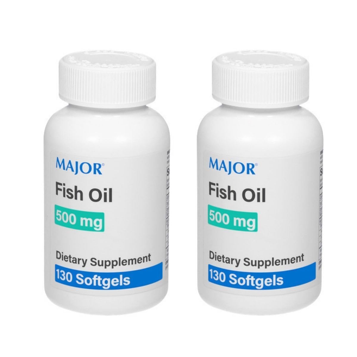MAJOR Fish Oil 500mg Softgels - Omega-3 Fish Oil Supplement - Dietary