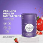 Generic Biotin Hair Gummies for Strong and Shiny Hair - 30 Gummies - image 3