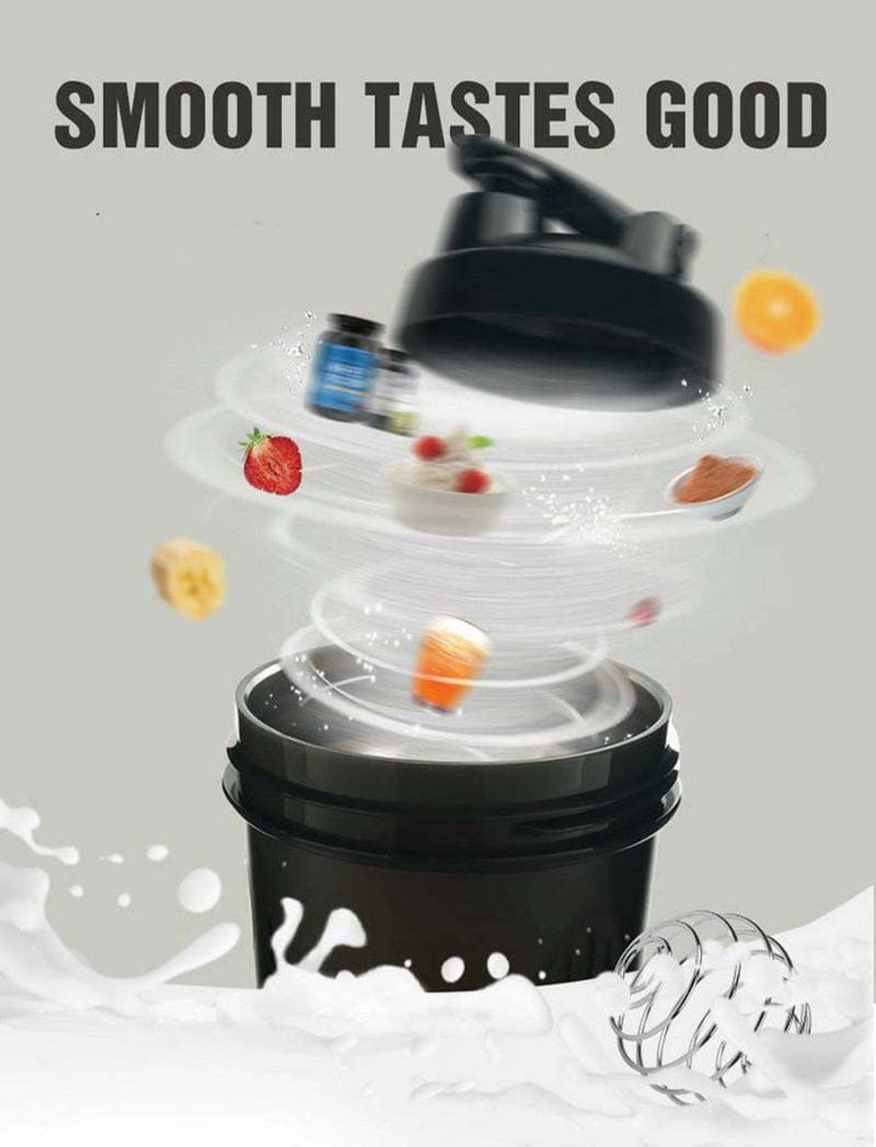 Cekaso Protein Shaker Bottle with Whisk Ball - 16 oz - image 4