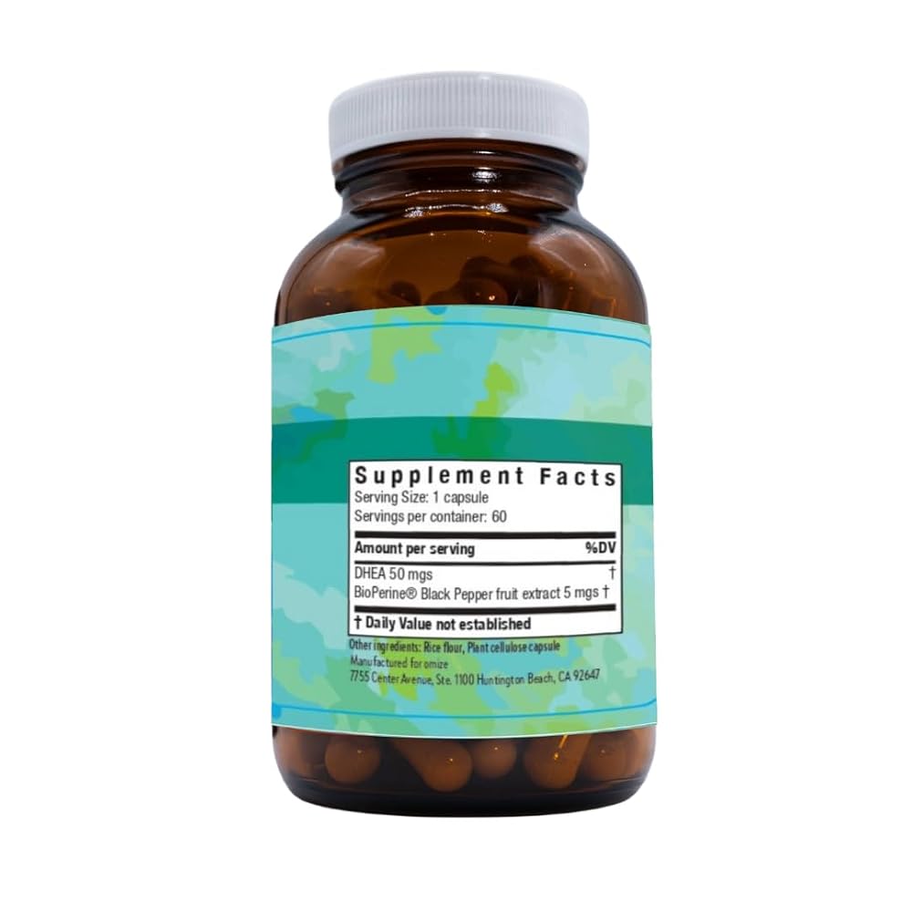 Optimo DHEA 50mg with BioPerine - 60 Capsules - image 7