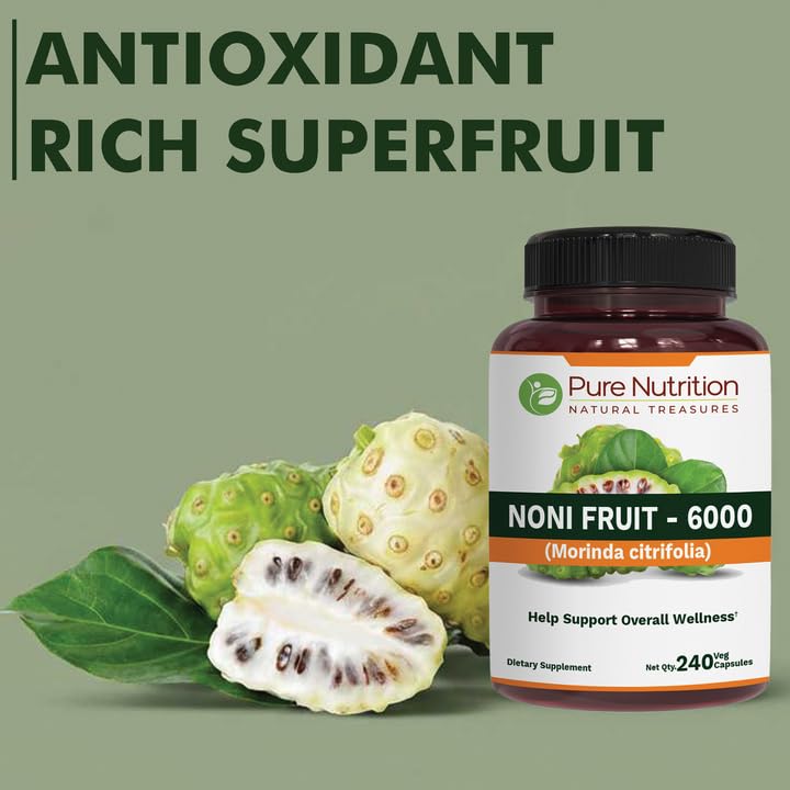 Pure Nutrition Noni Fruit Extract 300mg - 240 Capsules - image 3